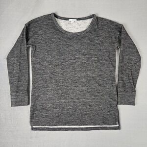 Standard James Perse‎ Tunic Womens 2 Medium Heathered Grey Sweatshirt Minimalist